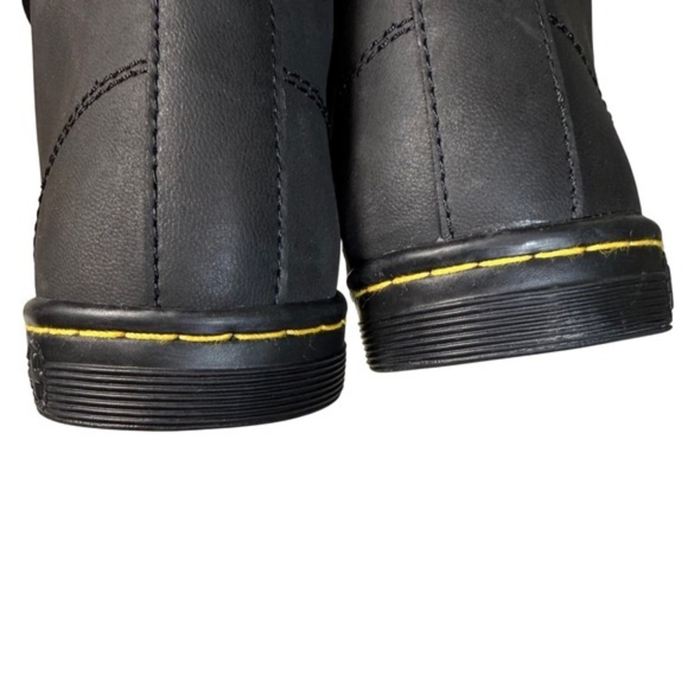 Dr. Martens Maelly Black Leather Herringbone Boots Dark‎ Academia Grunge Size 6 - Picture 14 of 15